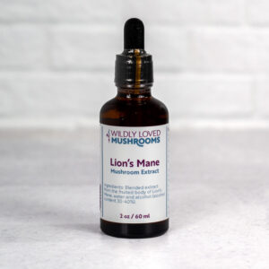 bottle of lion's mane extract